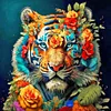 Diamond Painting -Full Round Drill Tiger(40*40 CM)