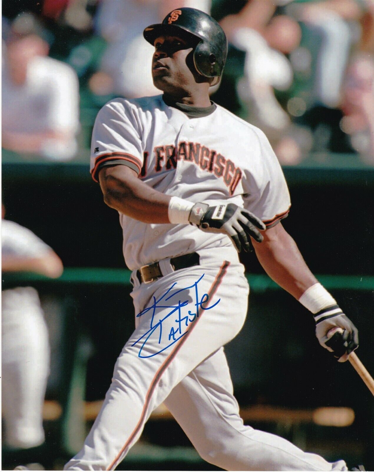 KIM BATISTE SAN FRANCISCO GIANTS ACTION SIGNED 8x10