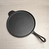 30cm Cast Iron Egg Frying Pan Non-stick & Lug Handle Pancake Skillet Household