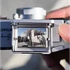 CNC All Metal Waist Level Optical Viewfinder, High Transmittance Glass 28/35/40/50mm Full Frame Frameline Finder with Foldable Sun Hood for Ricoh GR Leica M Fujifilm Street Camera