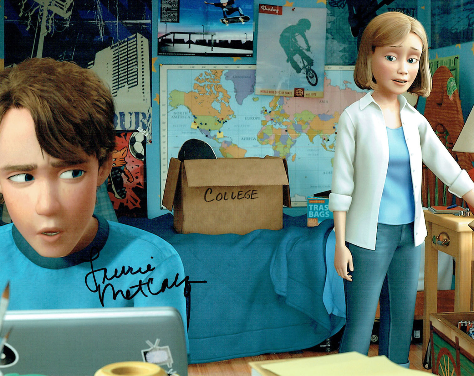 Laurie METCALF SIGNED Autograph RARE Photo Poster painting AFTAL COA Toy Story Andys Mum Voice