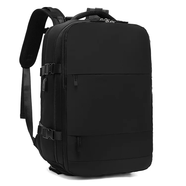 Oxford Business Backpack Flight Approved Sports Bag for Men Women (Black)