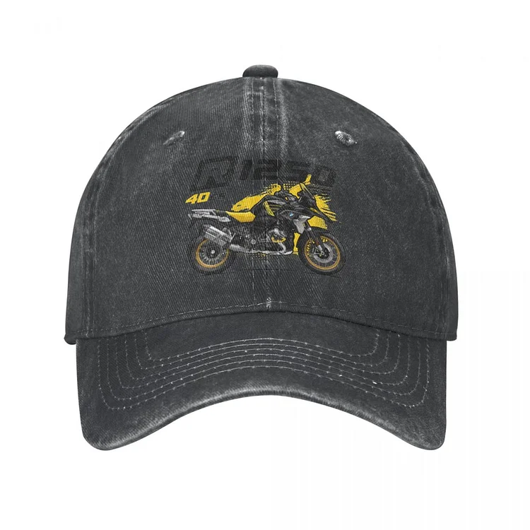 R1250 GS Motorcycle Baseball Caps Stuff Vintage Distressed Denim Washed R 1250 GS Sport Motorcycles Headwear Adjustable Dad Hat