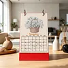 Flowerpot Diamond Art Monthly Flip Tabletop Calendar January 2027 - December 2027 Small Desktop Calendar Planner for Living Room Bedroom Office Desk Gift Giving
