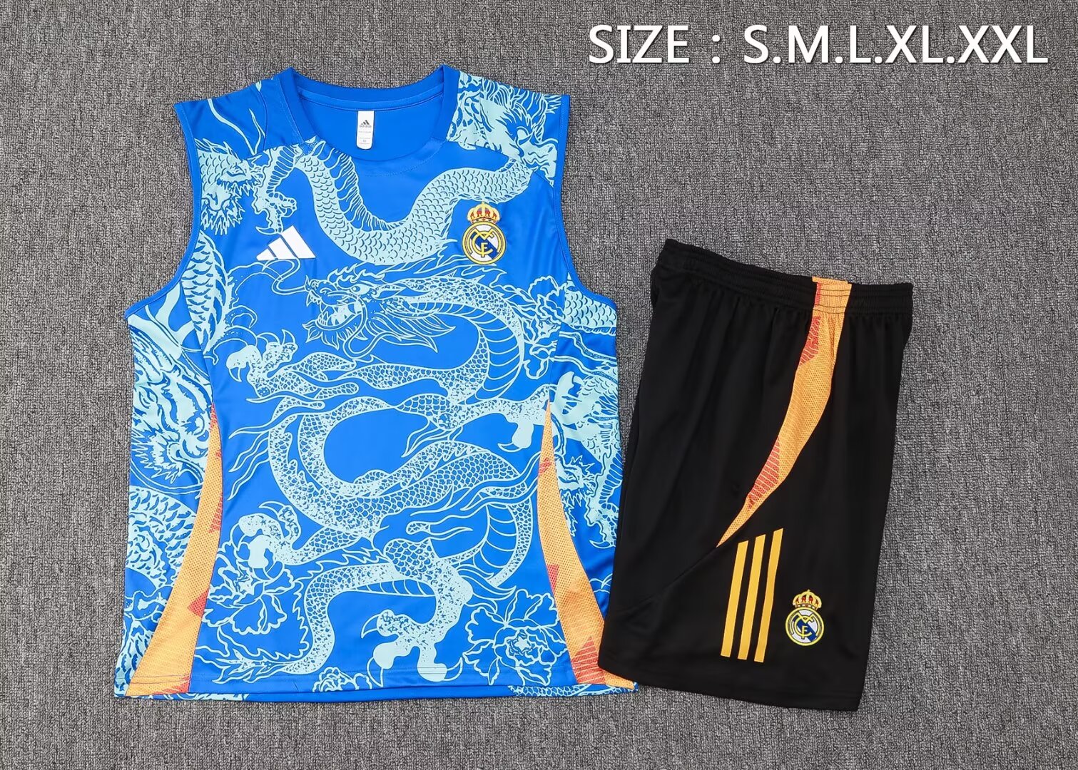 24/25 Real Madrid Training Vest Kit Football Thai Quality