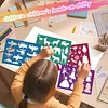 (US Local)30 Pieces Drawing Stencils Tool Set Drawing Templates for Drawing and Painting