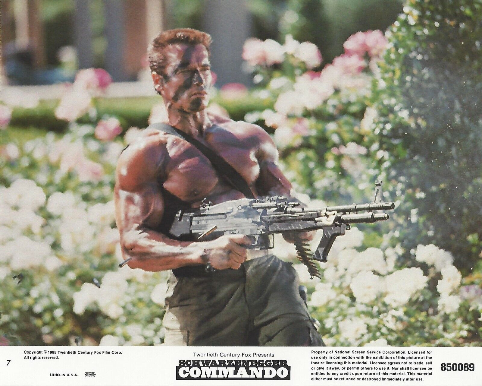 Commando Original 8x10 Lobby Card Poster 1985 Photo Poster painting #7 Arnold Schwarzenegger