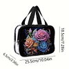 DIY Blume Diamant Kunst Strass Make-up Tasche Transparent PVC Aufbewahrungspack Geschenk