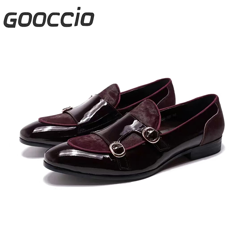 FS186 Cowhide Dress Shoes/Monk Shoes/Loafer Shoes  For Men GOOCCIO   