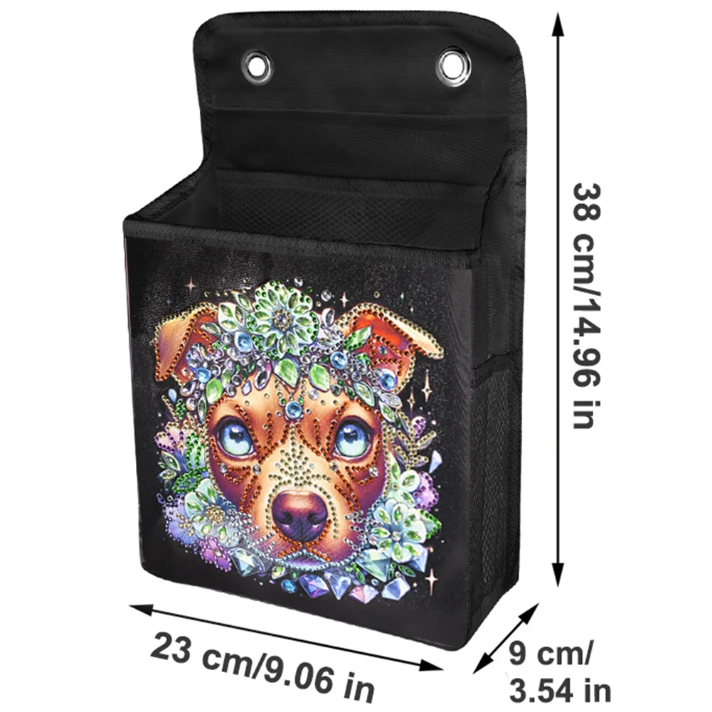 DIY Dog Diamond Painting Storage Bag Diamond Art Sundries Holder Bag