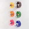 Transparent Round Figurines Display Stand Home Decor Wall Non-Yellowing Figurine Holder 