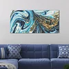 Blue Fluid - Round Drill Diamond Painting - 80*40CM - Large Size