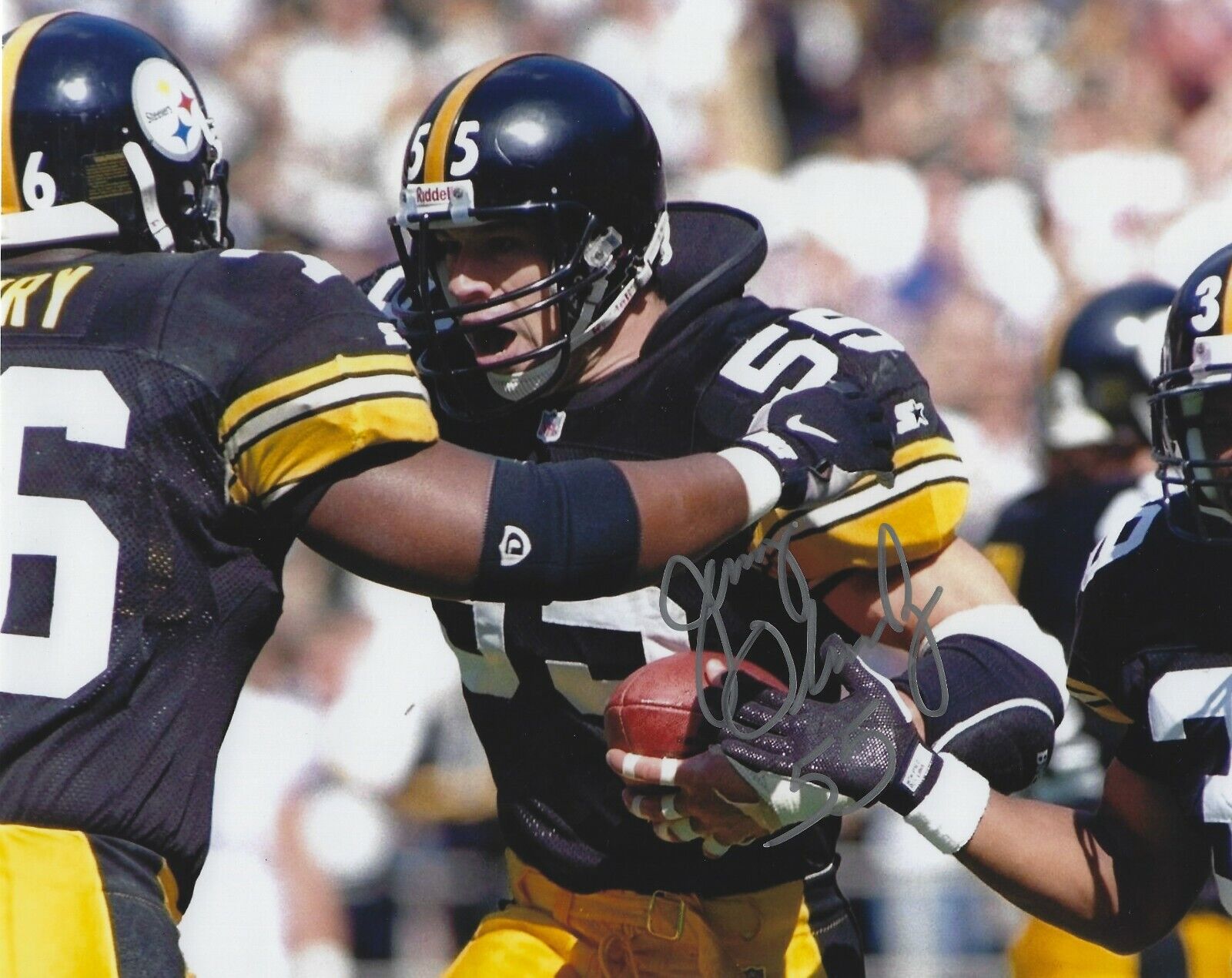 Signed 8x10 JERRY OLSAVSKY Pittsburgh Steelers autographed Photo Poster painting w/ COA