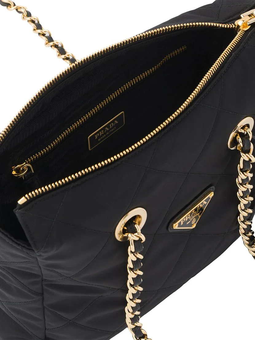 Prada Re-Nylon Tote Bag black