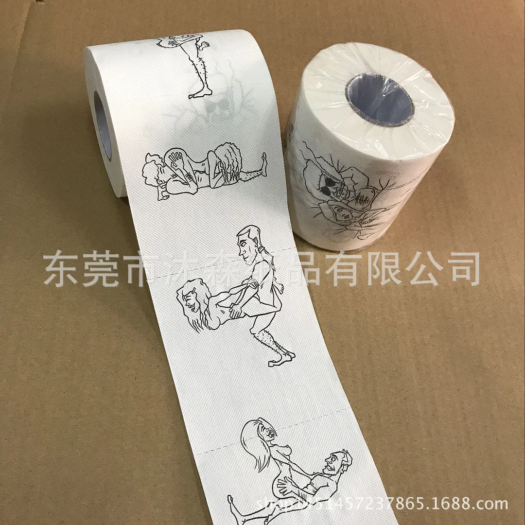 Creative Toilet Paper Rolls Funny Joke Numbers Sexy Girls Bath Tissue Bathroom Soft 3 Ply Funny Novelty Gift