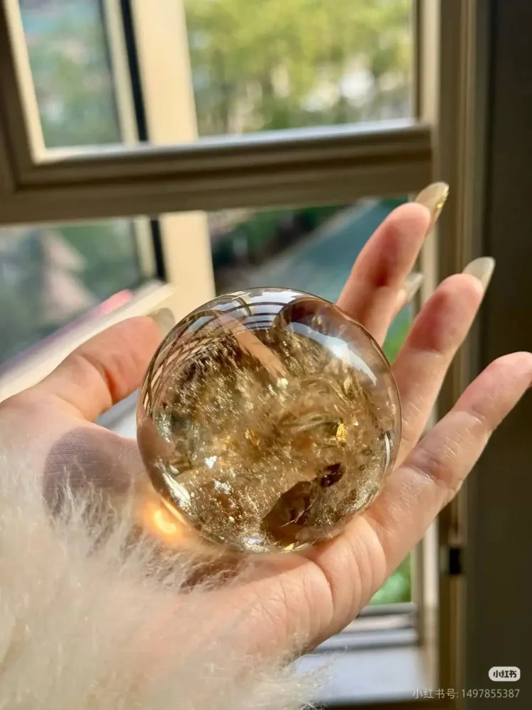 AAA Natural Citrine Sphere | Solar Plexus Chakra | Crystal Ball Decor
