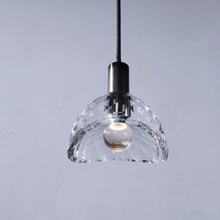 Black Crystal Pendant Light Dining Room Vjlight