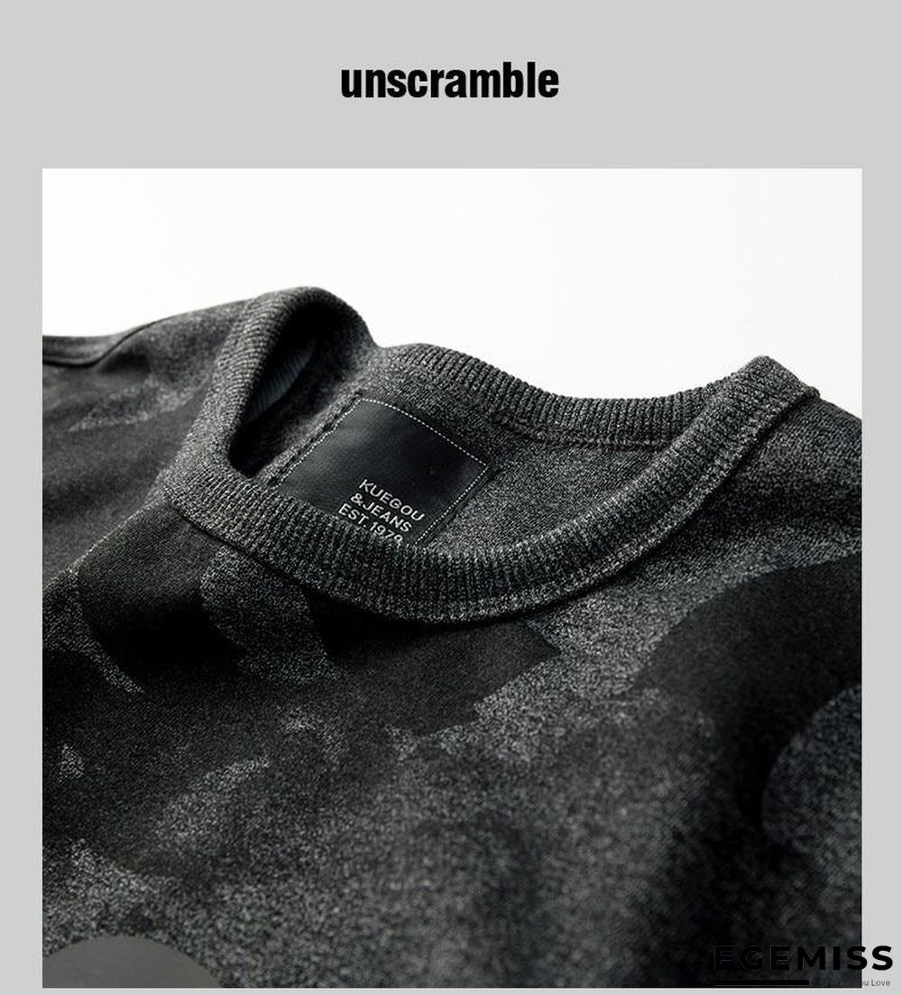 Men Autumn Cotton Black Print Letter Sweatshirts Fashion Japanese Streetwear Hip Hop Male Clothes Plus Size Top | EGEMISS