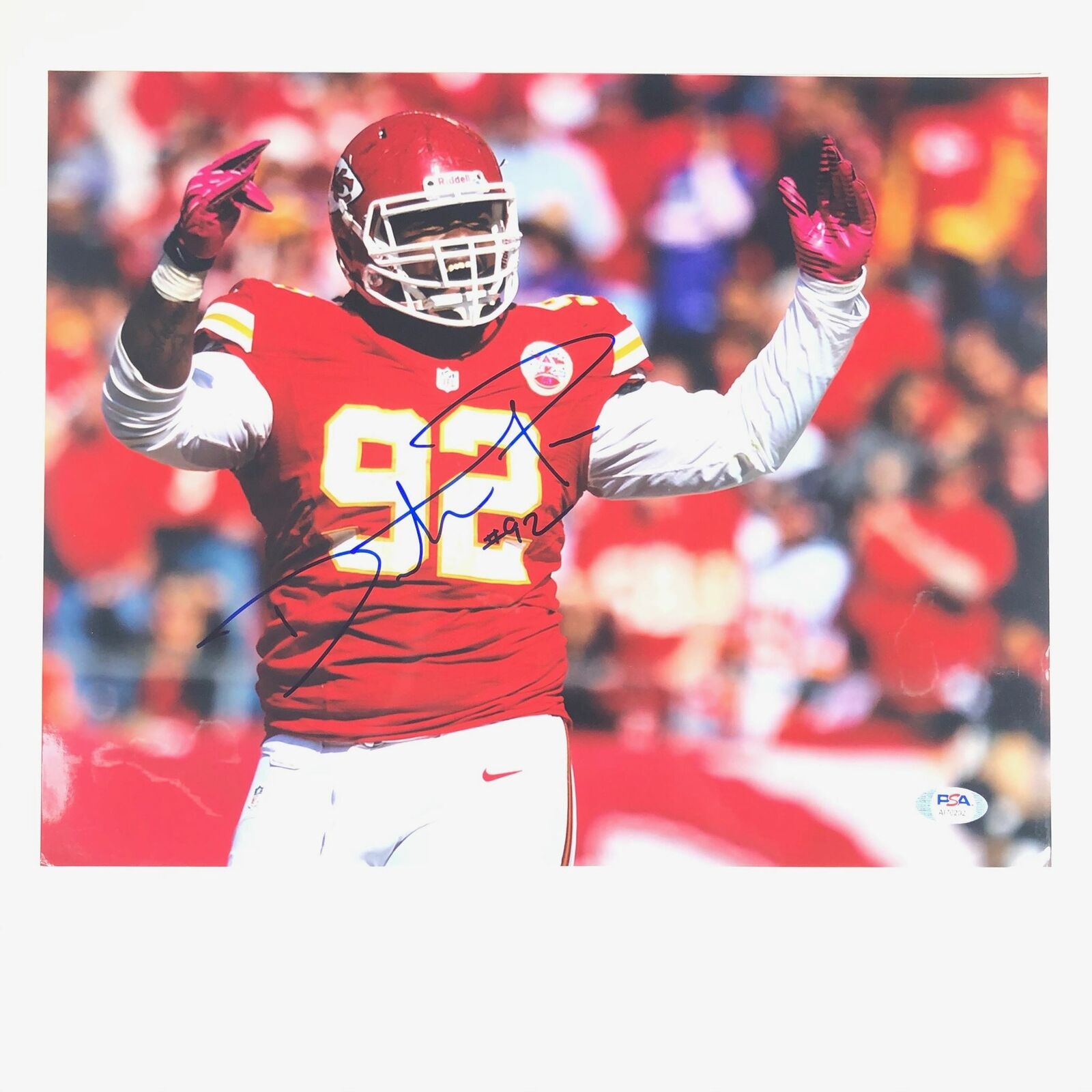 Dontari Poe signed 11x14 Photo Poster painting PSA/DNA Kansas City Chiefs Autographed