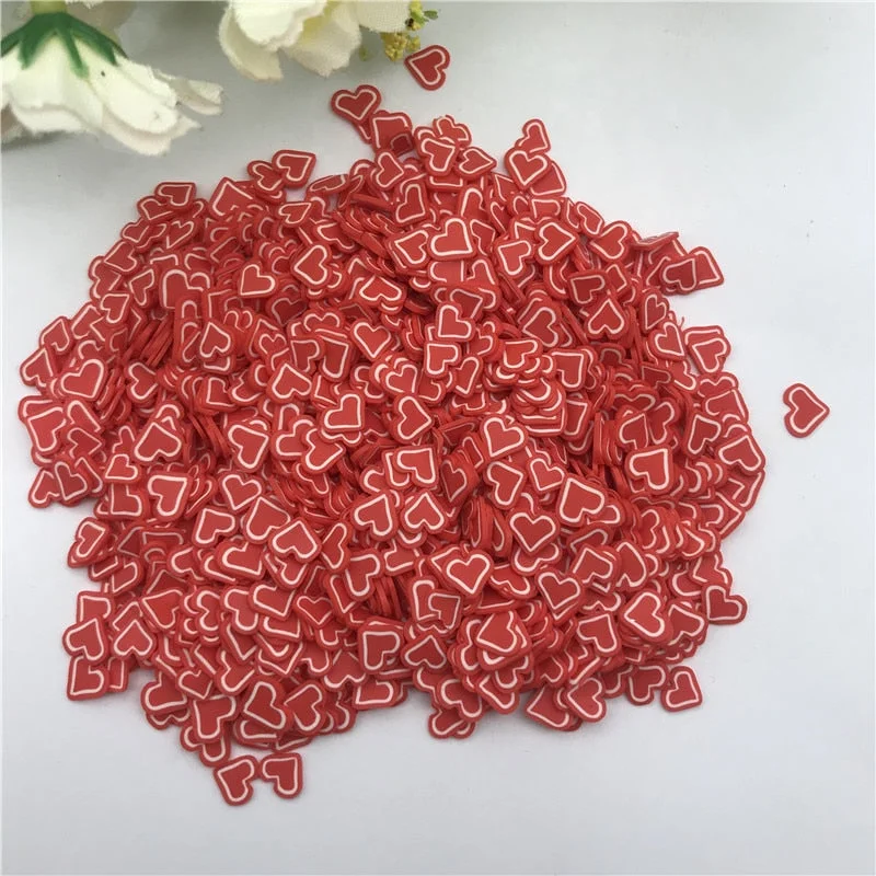 Cute Heart-shaped Mix for Resin DIY Supplies Nails Art Polymer Clear Clay accessories DIY Sequins scrapbook shakes Craft