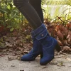 Women's Denim Fabric Casual Boots