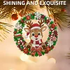 Diamond Painting Kit Christmas Reindeer Wreath 9.45x9.45in