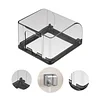  Self-Adhesive Socket Cover, Black, Waterproof Socket Cover, Splash Guard Box, Wall Switch Cover for Socket, Prevents Water from Entering,