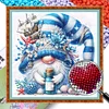Gnome-Partial 11CT Stamped Cross Stitch Bead Embroidery 36*36cm tapestrymarket