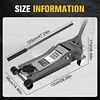[US Local Warehouse] 3T Horizontal Hydraulic Jack Adjustable Dual Pumps Hydraulic Lift Auto Repair