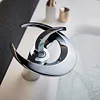 High-End Bathroom Basin Waterfall Faucet Hot And Cold All-Copper Hotel Home Toilet Bathroom Wash Basin