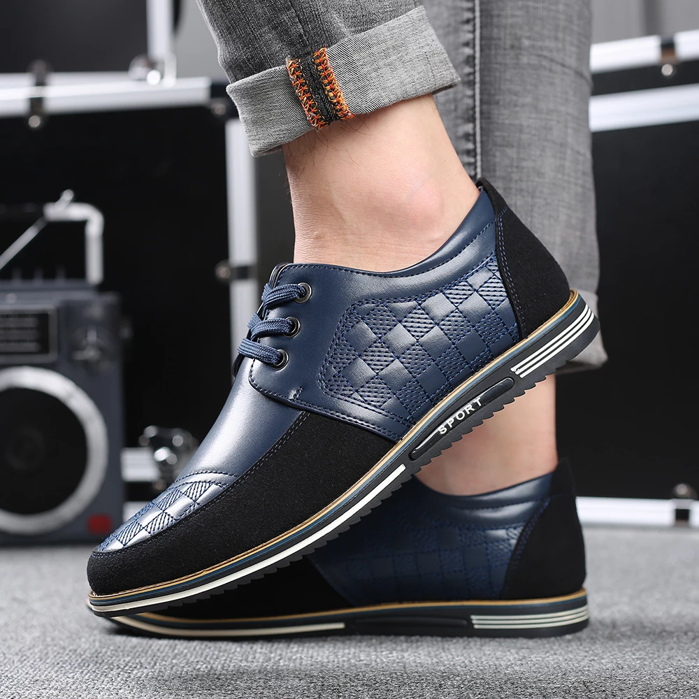 Gatsby Shoes Oxford Checkered Leather Shoes