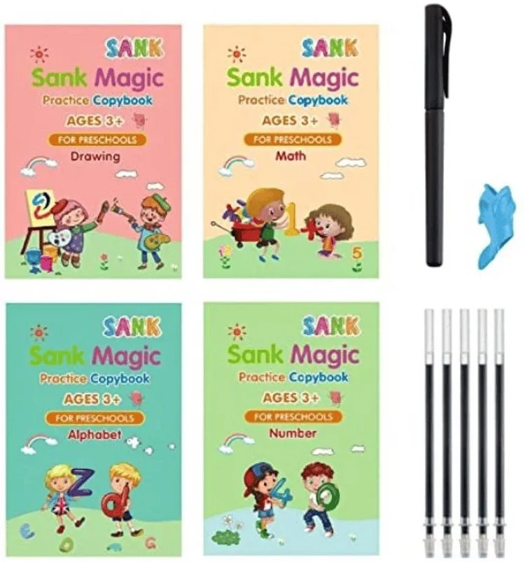 🔥49%OFF SALE ENDING SOON🔥-Magic Practice Copybook (4 Pack) + Magic Pen
