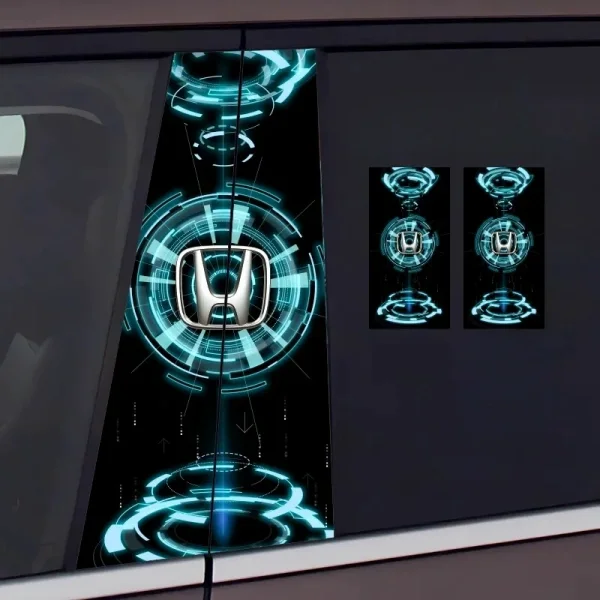 Car Center Column Car Logo Sticker Personality Creative B Column Protective Film