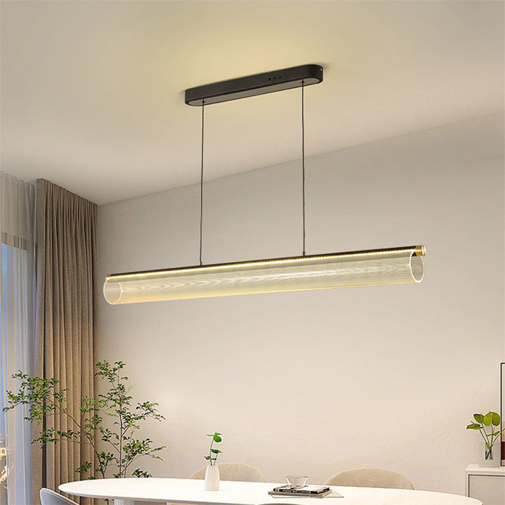 Bauhaus Frosted Clear Long LED Pendant Light