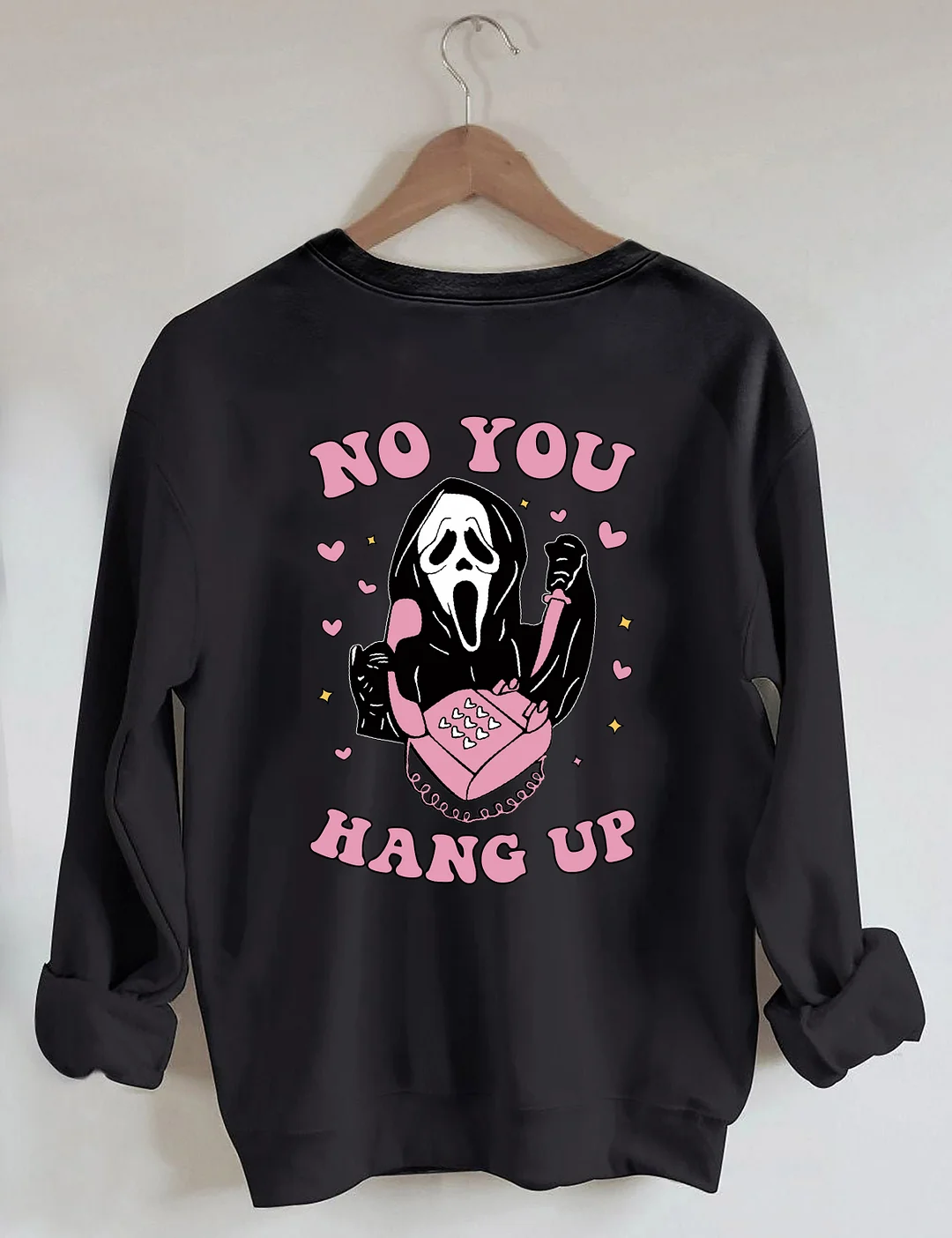 No You Hang Up Ghost Face Sweatshirt