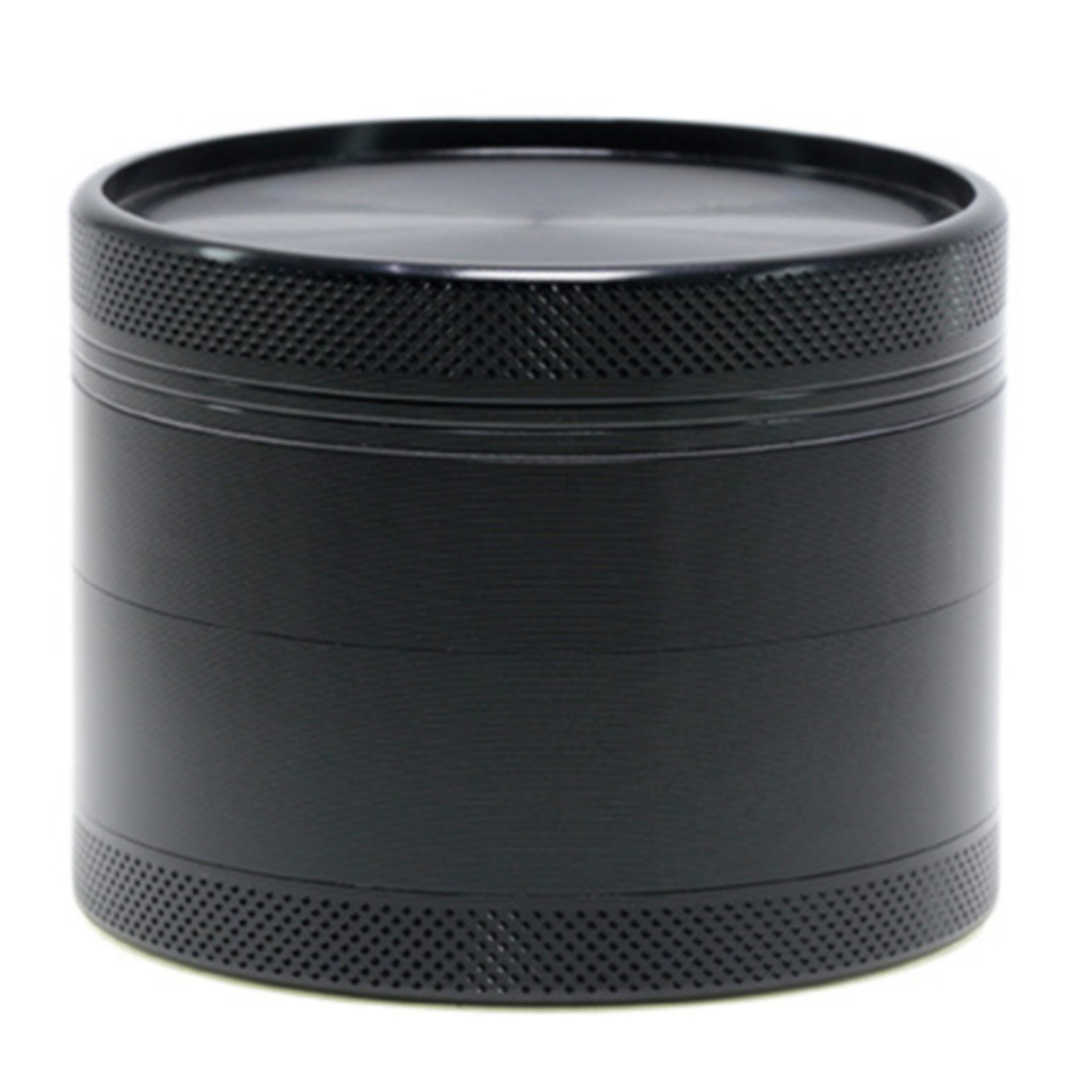 63MM Aluminum Alloy 4 Part Upper Cover Concave Grinder-Black Color