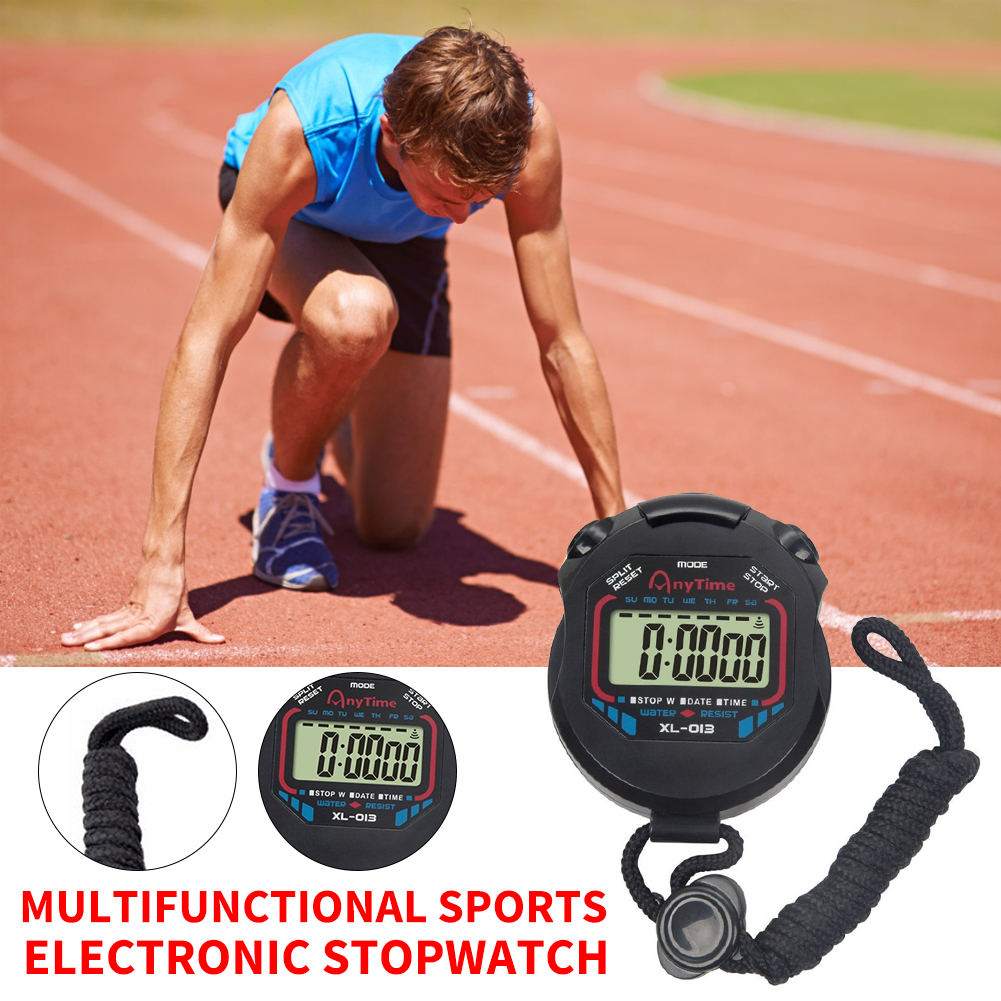 Digital Sports Running Counter Stopwatch Timer Waterproof Alarm Stop Watch от Cesdeals WW