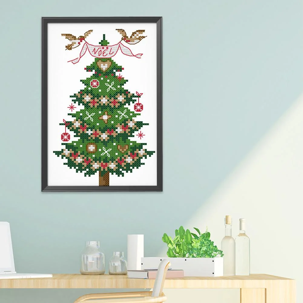 14ct Stamped Cross Stitch - Christmas Tree(14*19cm)