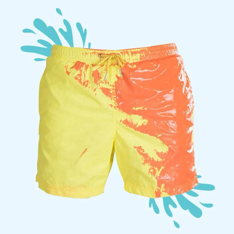 Swimwear that changes color for men