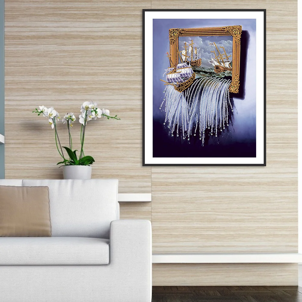 Diamond Painting - Special Shaped Drill - Waterfall(30*40cm)