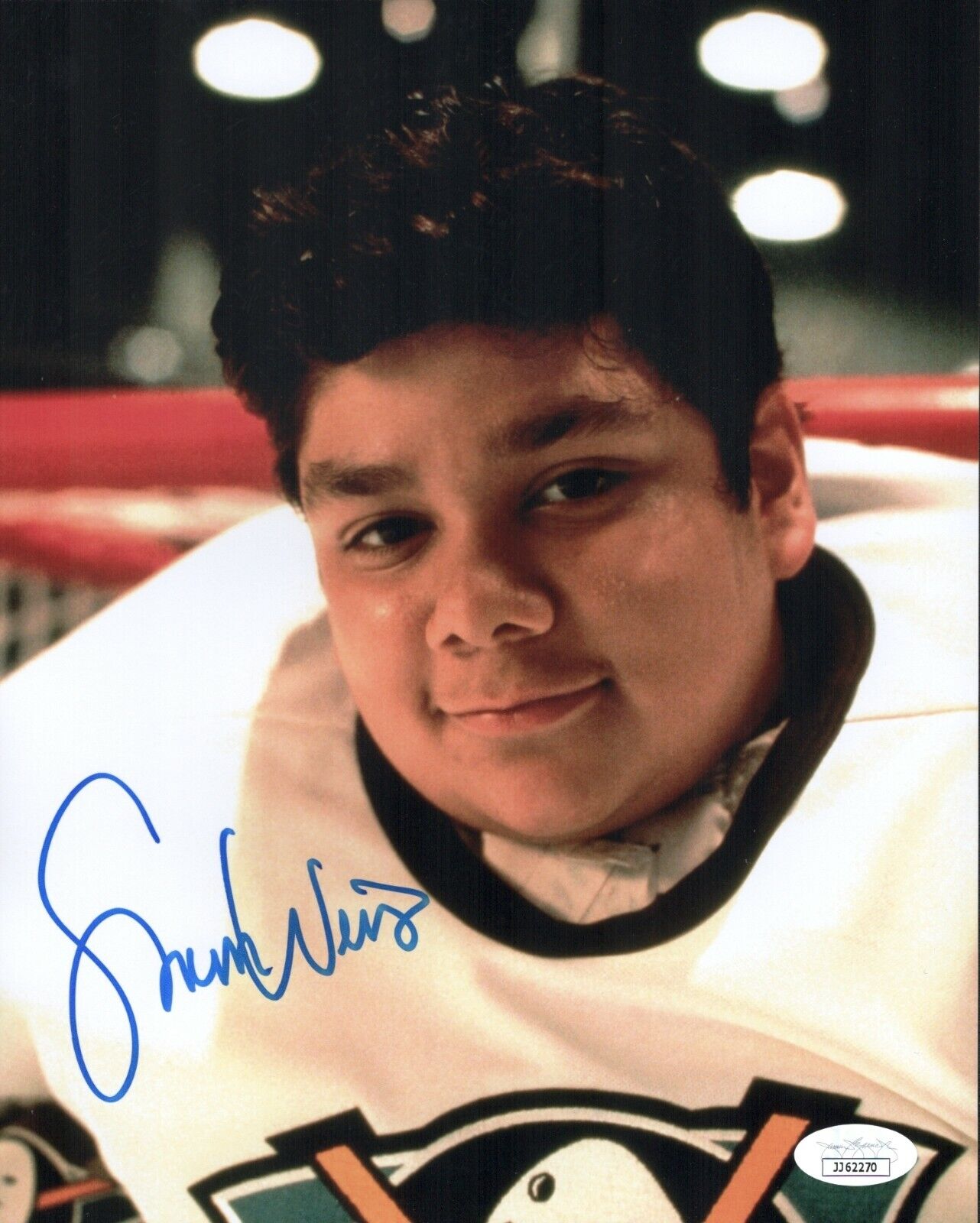 SHAUN WEISS Signed 8x10 Photo Poster painting Greg Goldberg The Mighty Ducks #33 COA JSA Cert