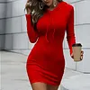 Hoodie Sweatshirt Dress Slim Pullover Skirt