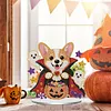 Halloween Puppy Special Shaped 2D Flat DIY Diamond Painting Ornament