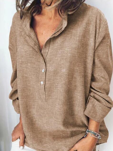 Casual Solid Color Fashion Long Sleeve Shirt