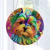 DIY Crystal Diamond Painting Double Sided Effect  Dog Pendant Home Garden Hanging Kit