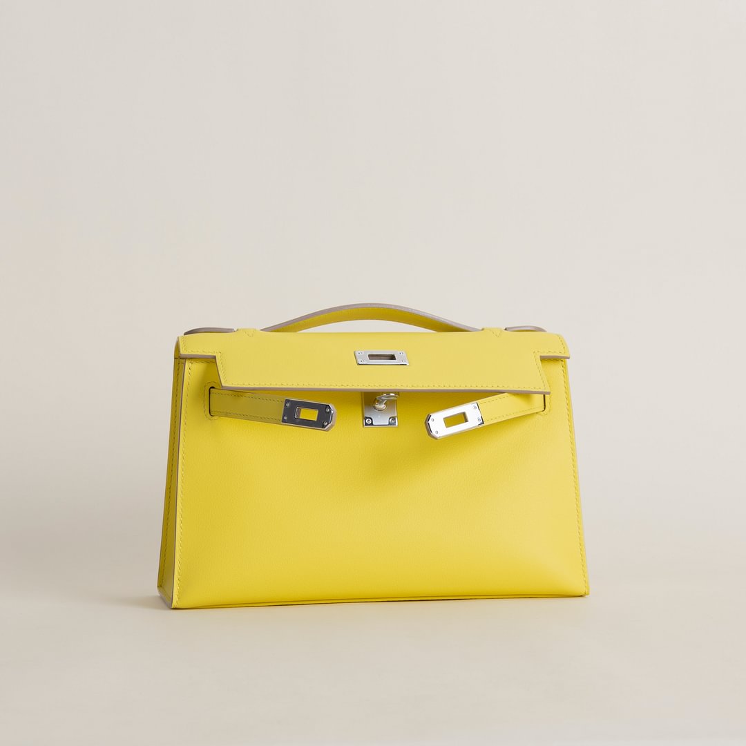 Kelly pochette Swift 9R Lime PHW