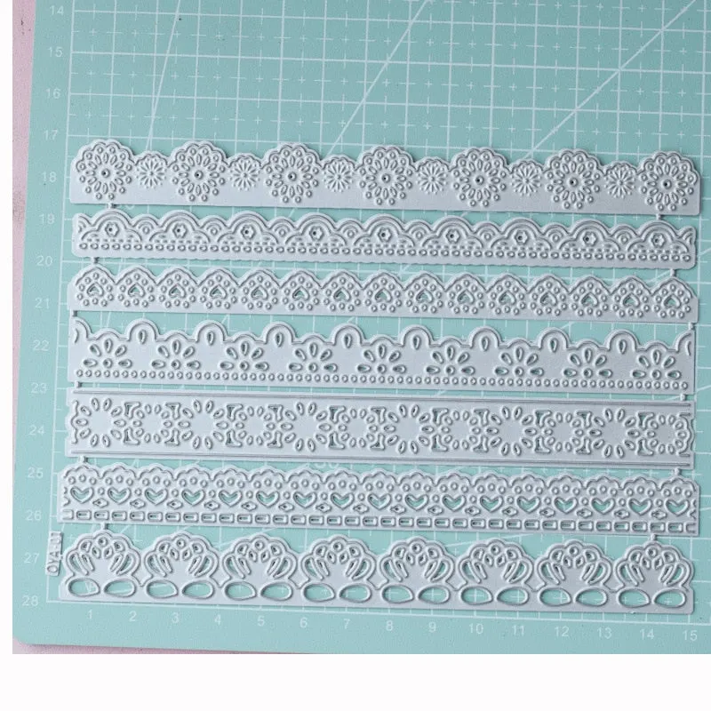 Decorative Cards Edges Metal Cutting Dies Stencil for DIY Scrapbooking Album Embossing Paper Cards Deco Crafts Die Cuts