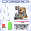 2D Flat DIY Tiger Diamond Art Pendant Diamond Painting Set Home Decoration Craft