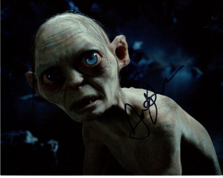 ANDY SERKIS Signed Autographed THE HOBBITT LORD OF THE RINGS GOLLUM Photo Poster painting