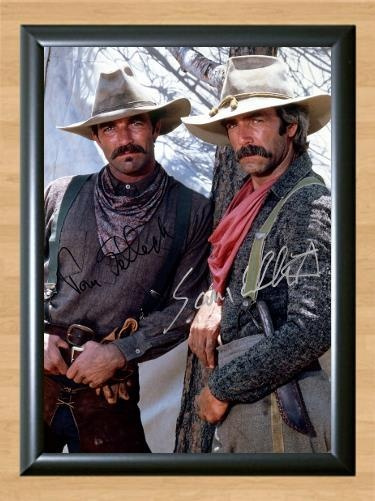 The Sacketts Tom Selleck Sam Elliott Signed Autographed Photo Poster painting Poster Print Memorabilia A3 Size 11.7x16.5